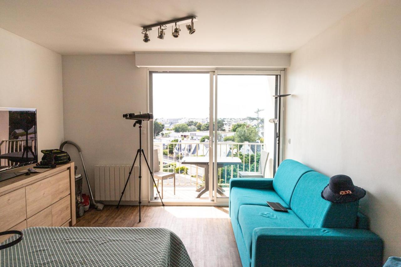 Appartement vue panoramique mer, prêt de vélos, WIFI Quiberon Exterior foto